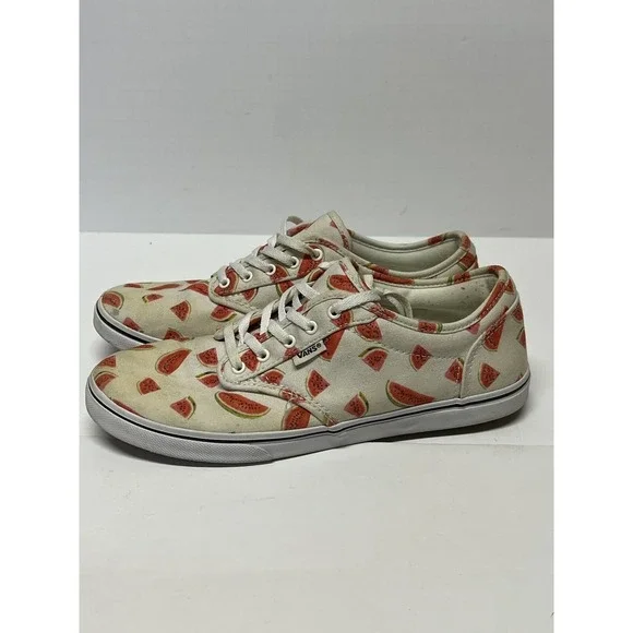 Vans Watermelon low top canvas "Off the Wall" Sneakers Women's Size 8.5 - Picture 5 of 10